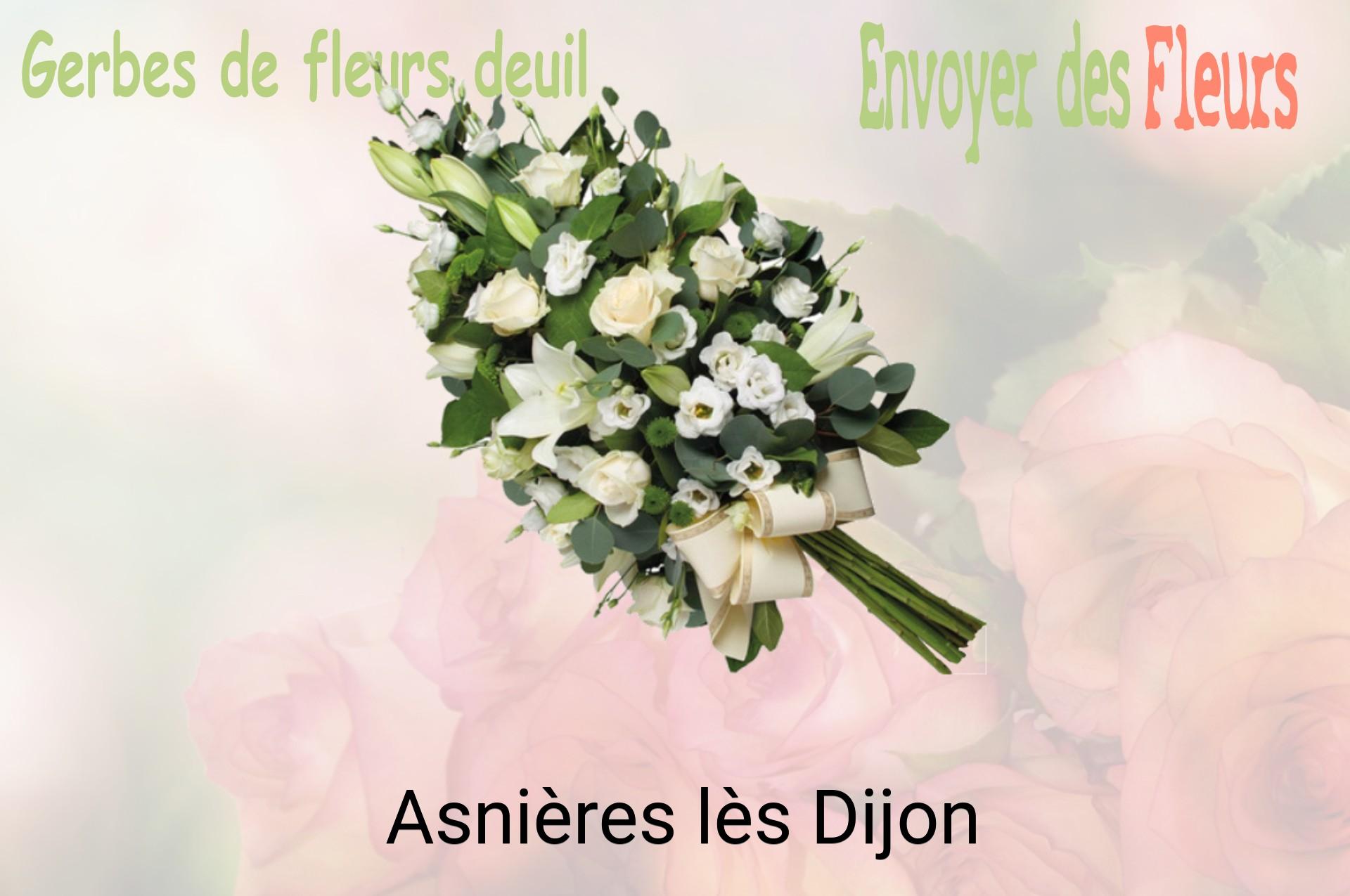 Gerbe de fleurs de deuil livrée à Asnières-lès-Dijon
